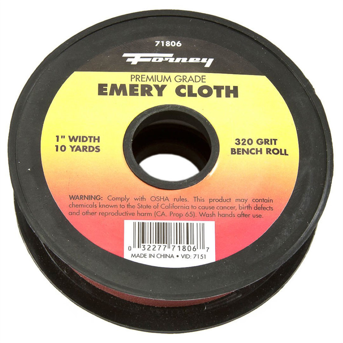 Forney Industries Emery Cloth Bench Roll, 320 Grit