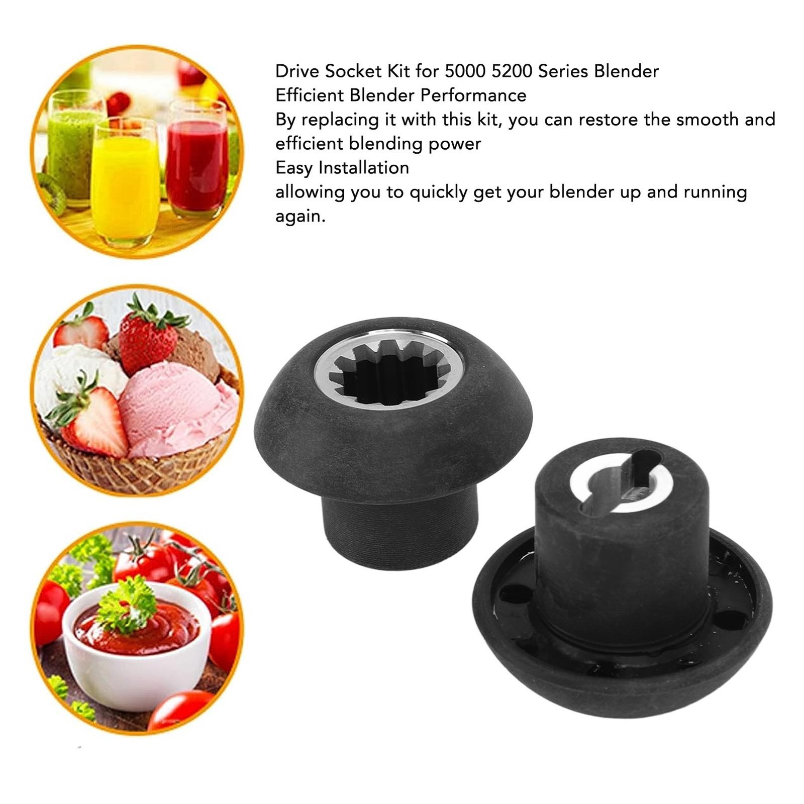 2-Pack Blender Drive Socket Kit Replacement For 5000/5200 Series (BL 02)