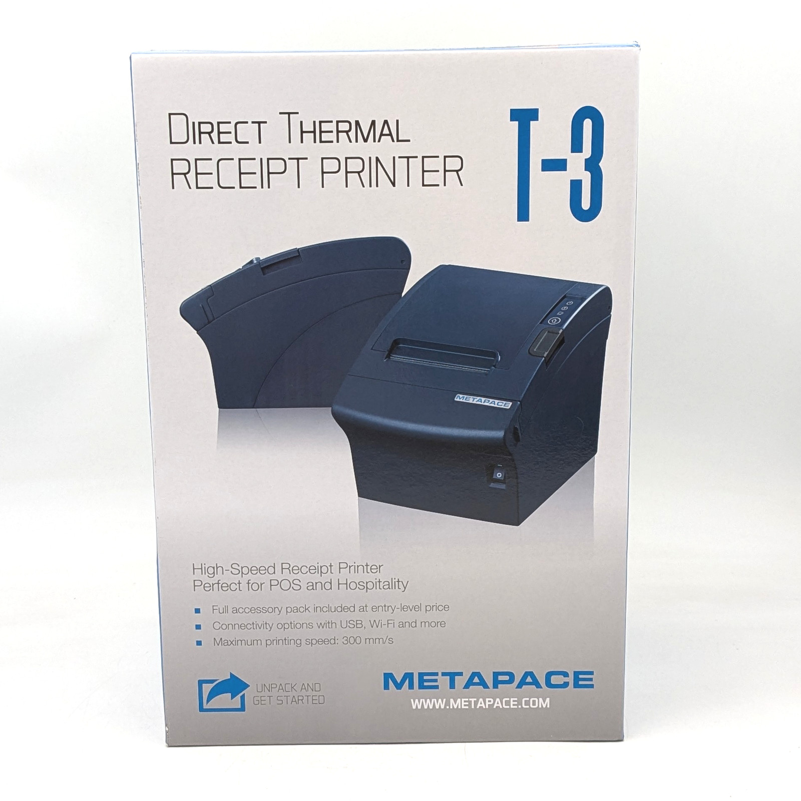 Metapace T-3 Direct Thermal Receipt Printer 72mm (T-3IIIK/MTP) - Black