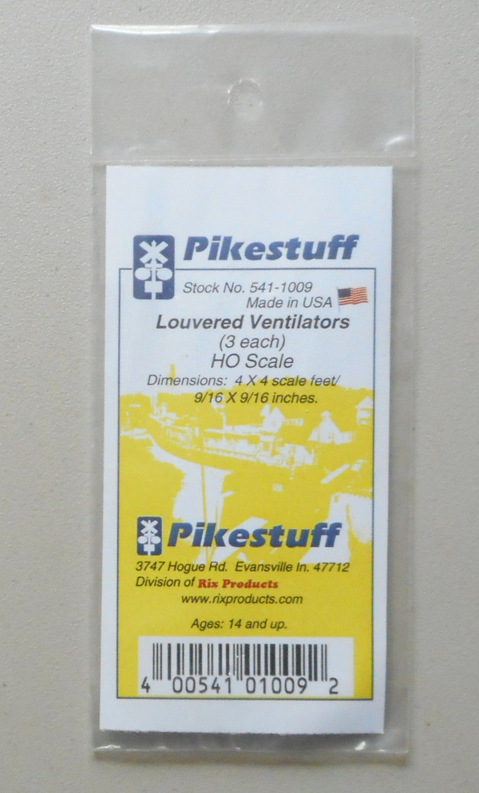 Louvered Ventilators HO 1:87 SCALE LAYOUT DIORAMA PIKESTUFF RIX 1009