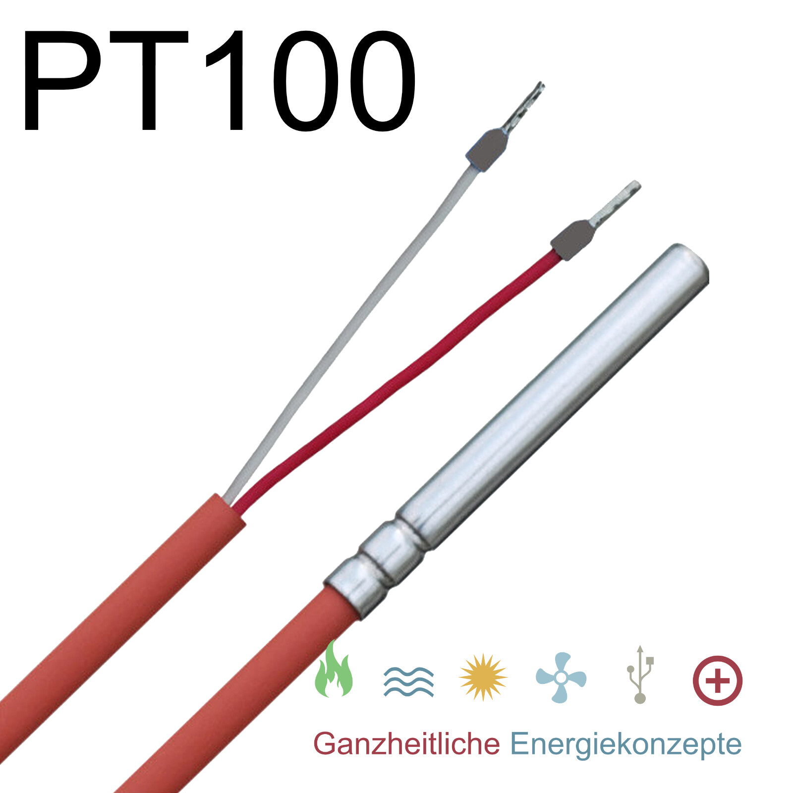 PT100 / PT 100 temperature sensor temperature sensor resistance thermometer +250° C