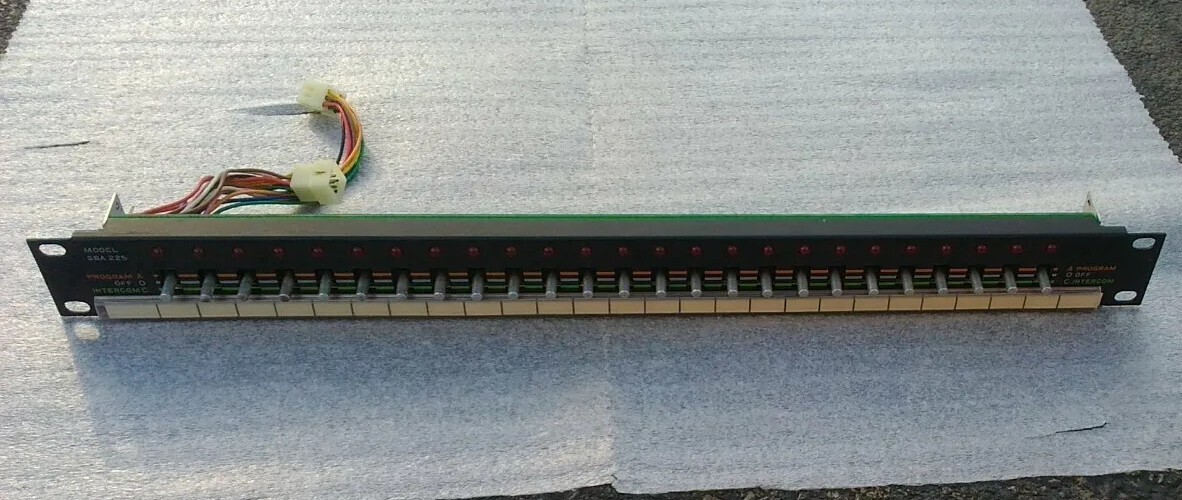 Bogen SBA 225 25 Station Selector Panel Program Intercom Vintage Communication