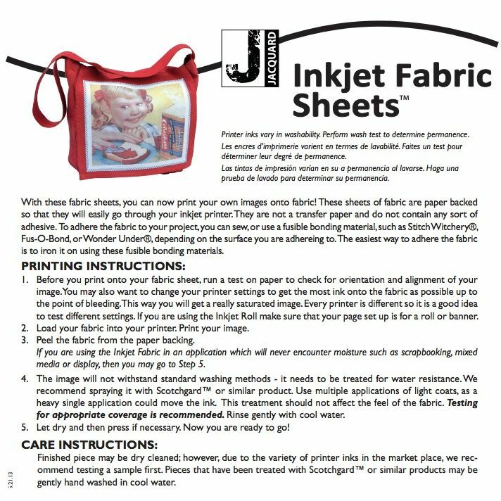 (5) Cotton Inkjet Printable Fabric Jacquard Tracked Post