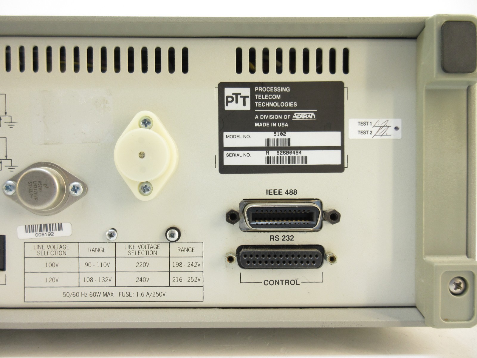 Processing Telecom Technologies PTT 5102 Telephone Network Simulator