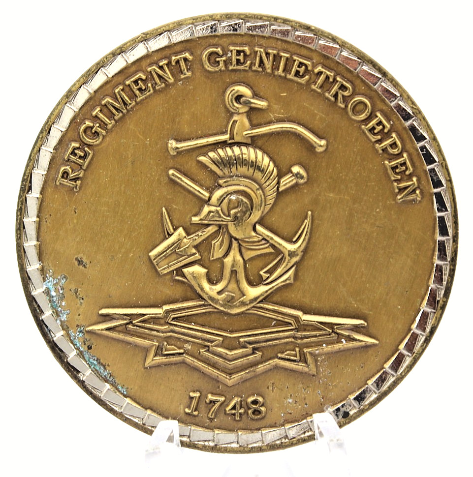 Dutch egiment Genietroepen Reservist Work Force Genie Challenge Coin 1.75in
