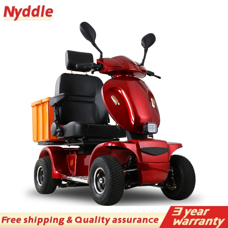 1000W 4-Wheel Heavy Duty Seniors Mobility Scooter 48V 20Ah 15 mph 33 Miles 500lb