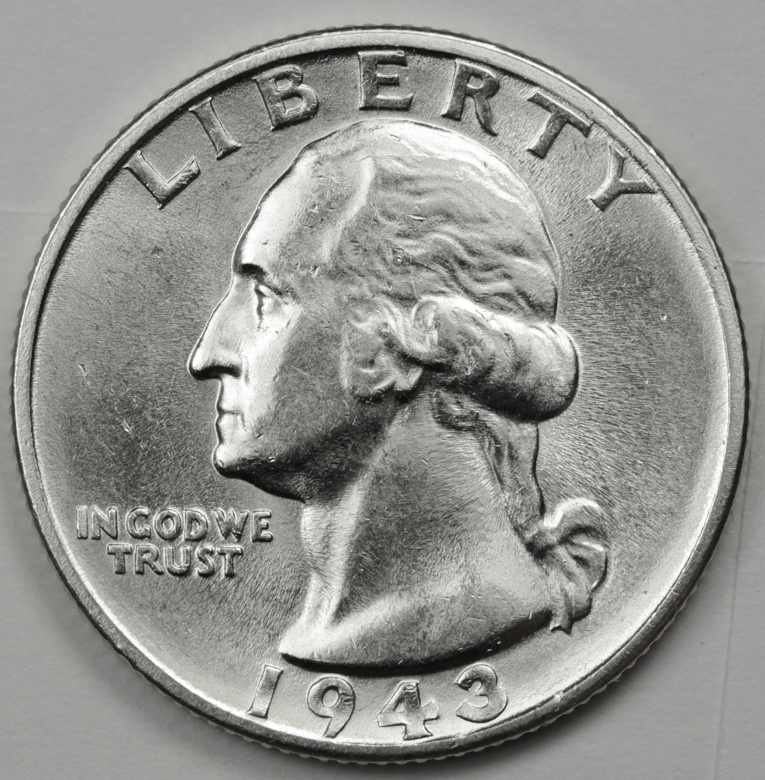 1943-s Washington Quarter.  Nice B.U.  86641   (Inventory A)