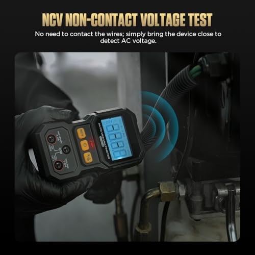 True RMS Auto-Ranging Mini Multimeter - 4000 Counts - NCV, DM202