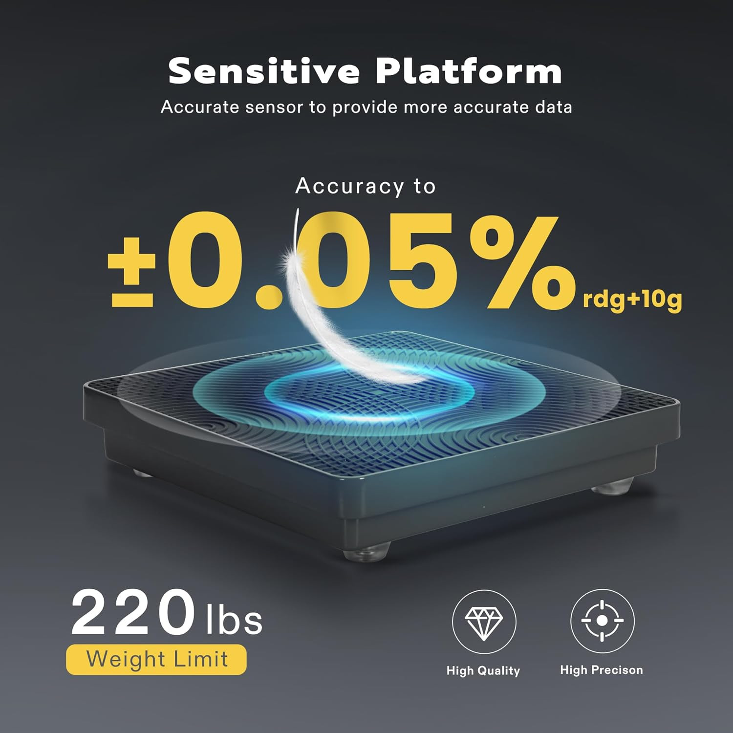 220 LBS High Precision Electronic Digital Refrigerant Charging Weight Scale with