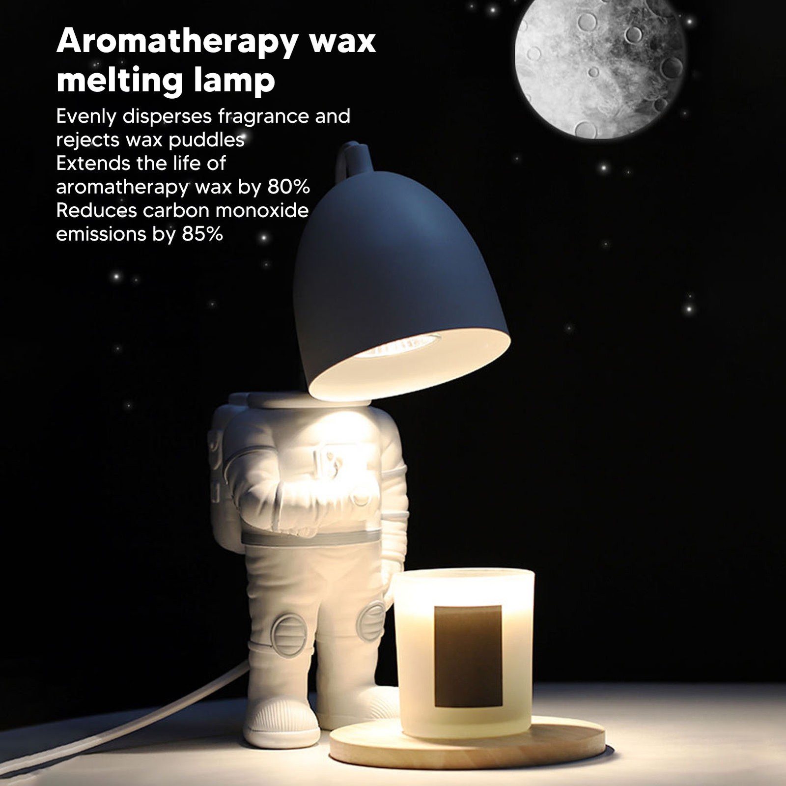 (US Plug)Candle Warmer Table Lamp Bedroom Bedside Decoration