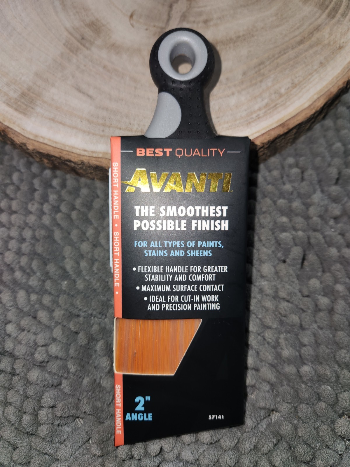 AVANTI 2 in. Short Angle Paint Brush, Best Quality All Paints & Stains