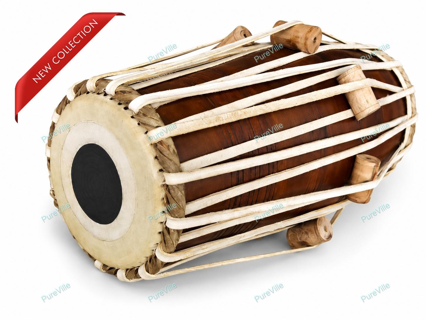 Indian Professional Classical traditional barrel-shaped Pakhawaj With Bag