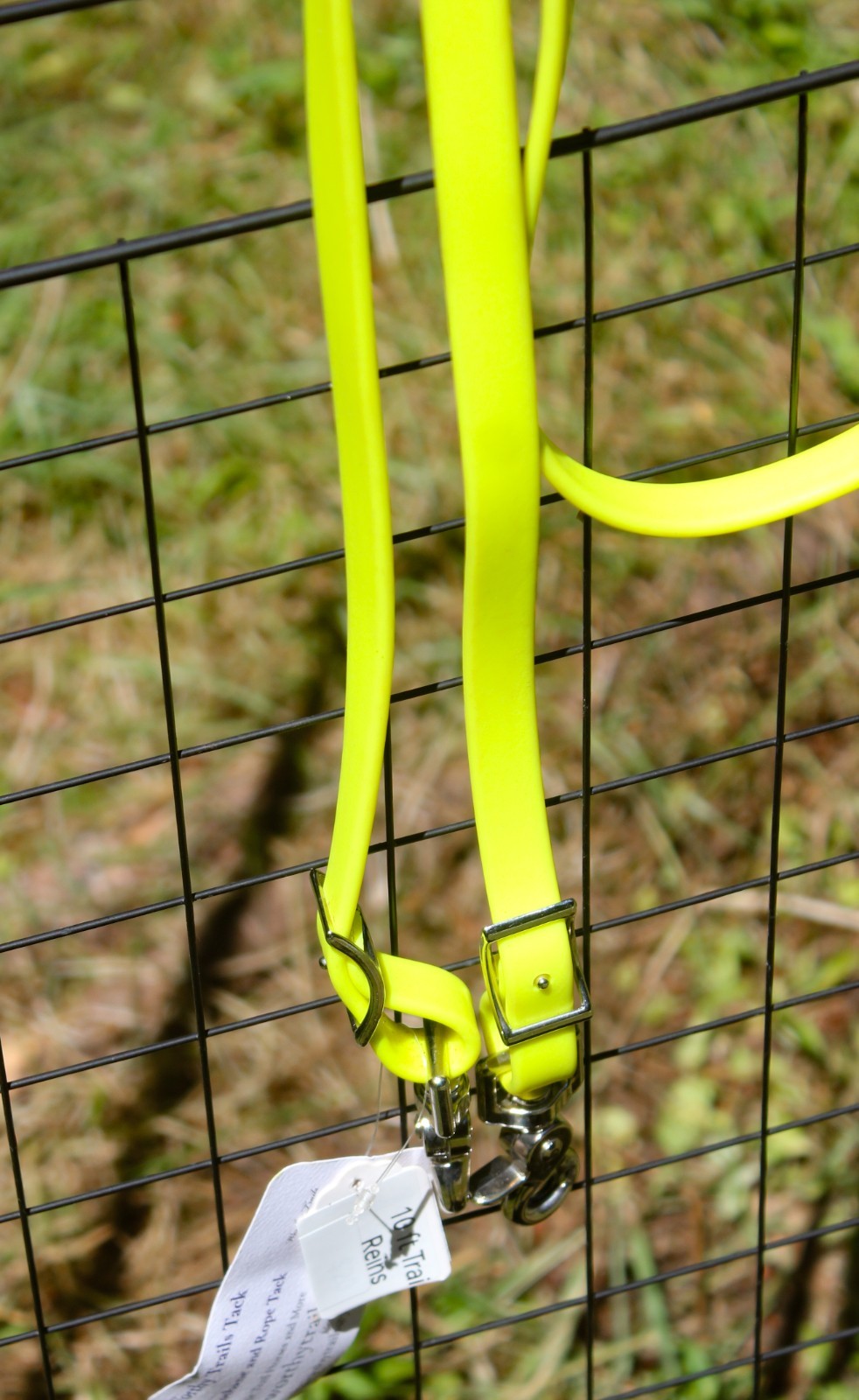 Biothane Loop Reins - Neon Yellow