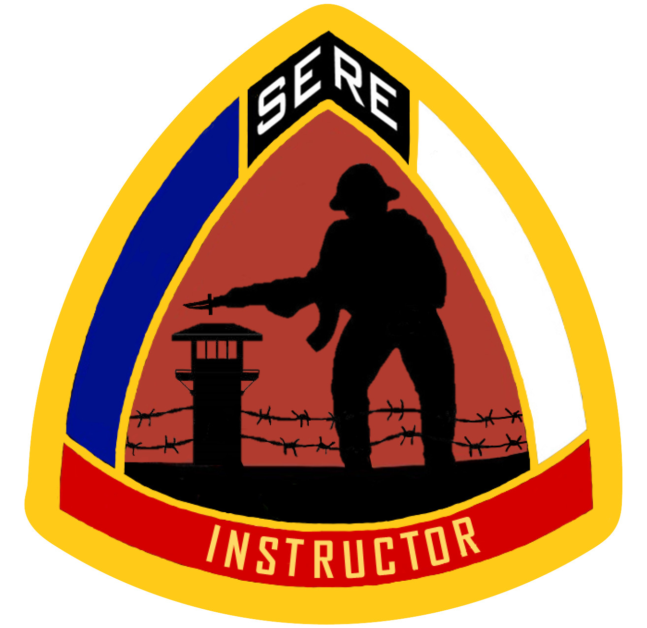 SERE INSRUCTOR STICKER FASOTRAGRULANT DETACHMENT NAS BRUNSWICK, ME POW NAVY FASO