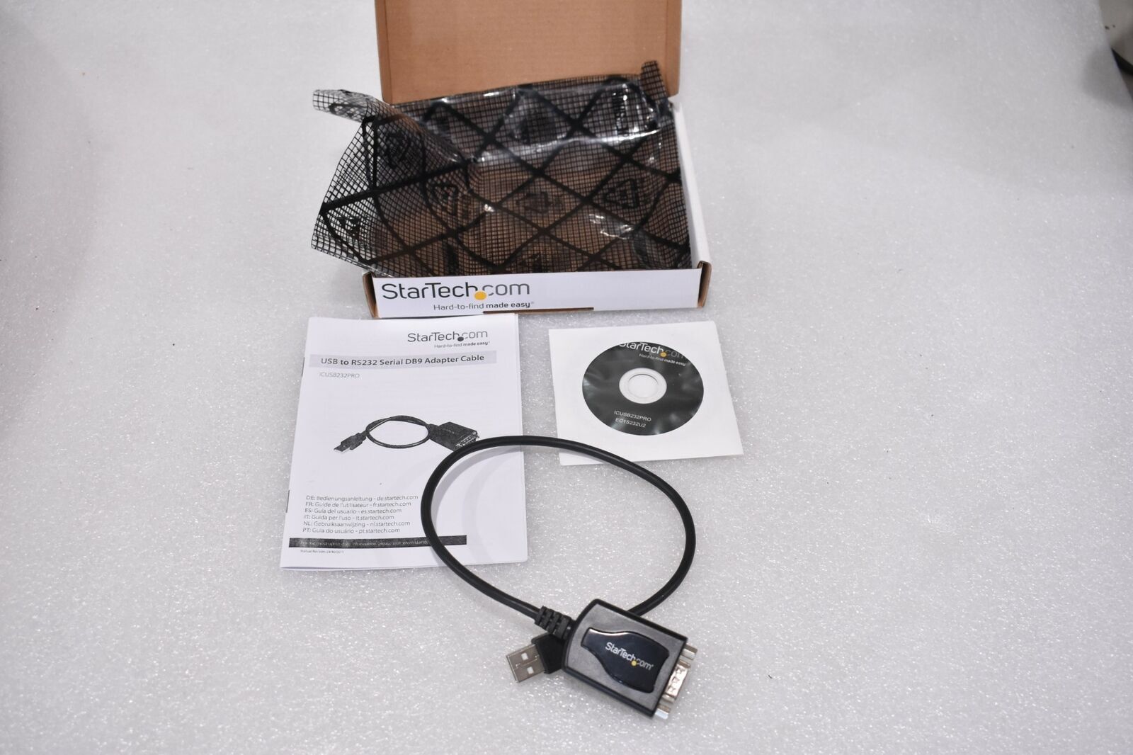 STARTECH ICUSB232PRO USB TO RS232 SERIAL DB9 ADAPTER CABLE