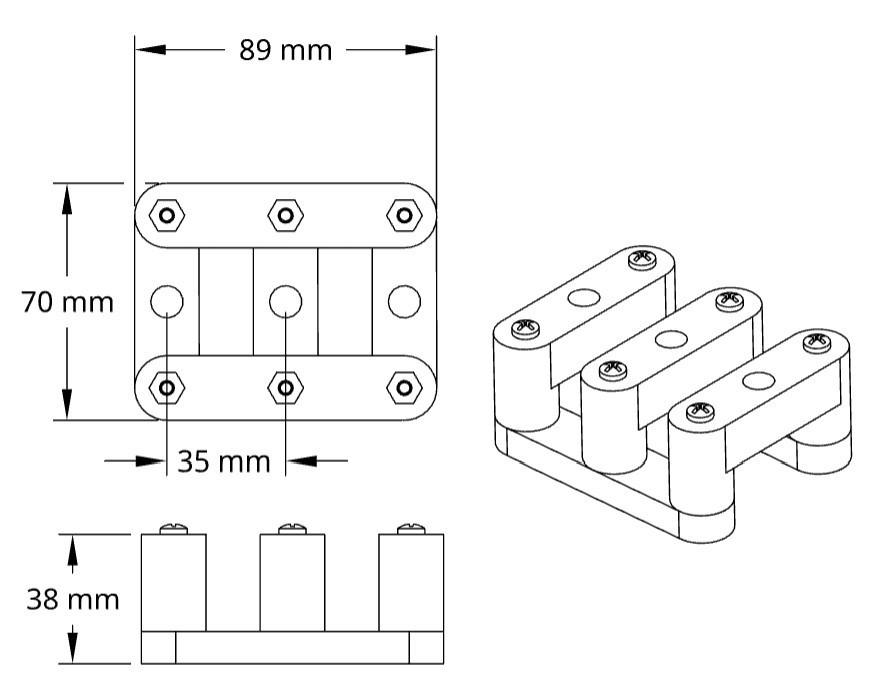 Complete Usonian Modular Tuning Machine Locator System