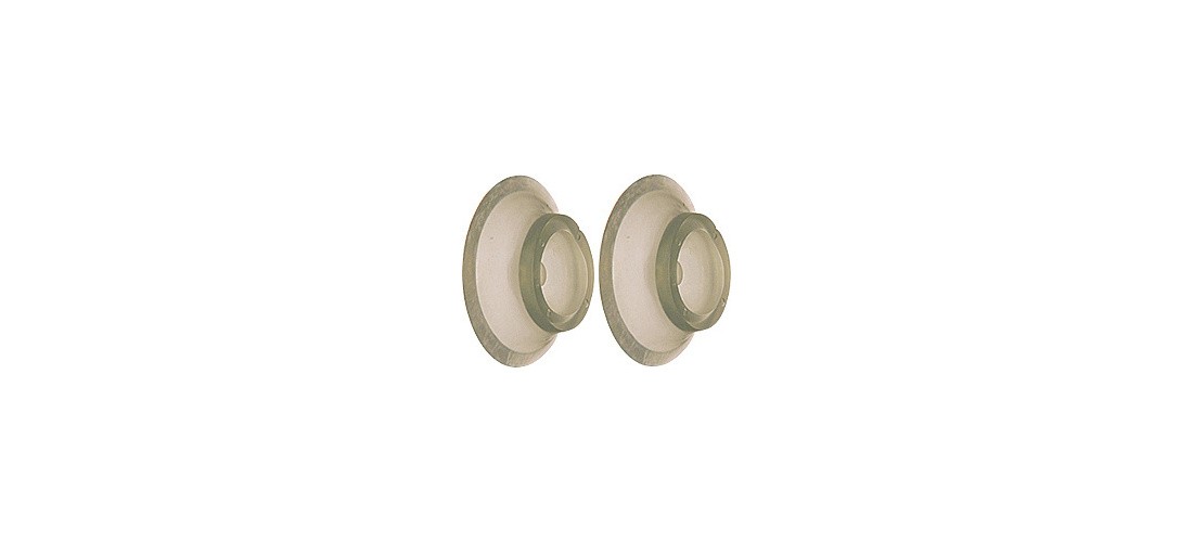 CRL U9004 Vinyl Wall Mounted Concave Type Door Stop Clear - pack of 2