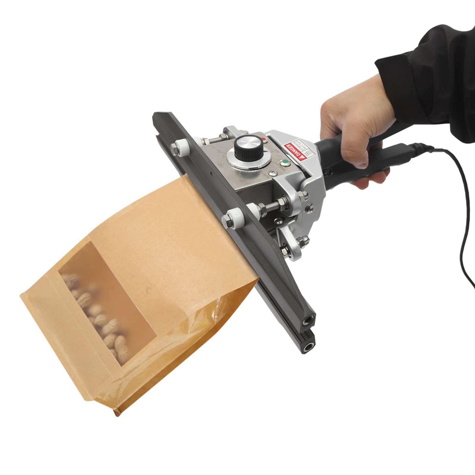 12" Portable Handheld Heat Sealing Machine Electric Heating Bag Sealer 10mm 500W
