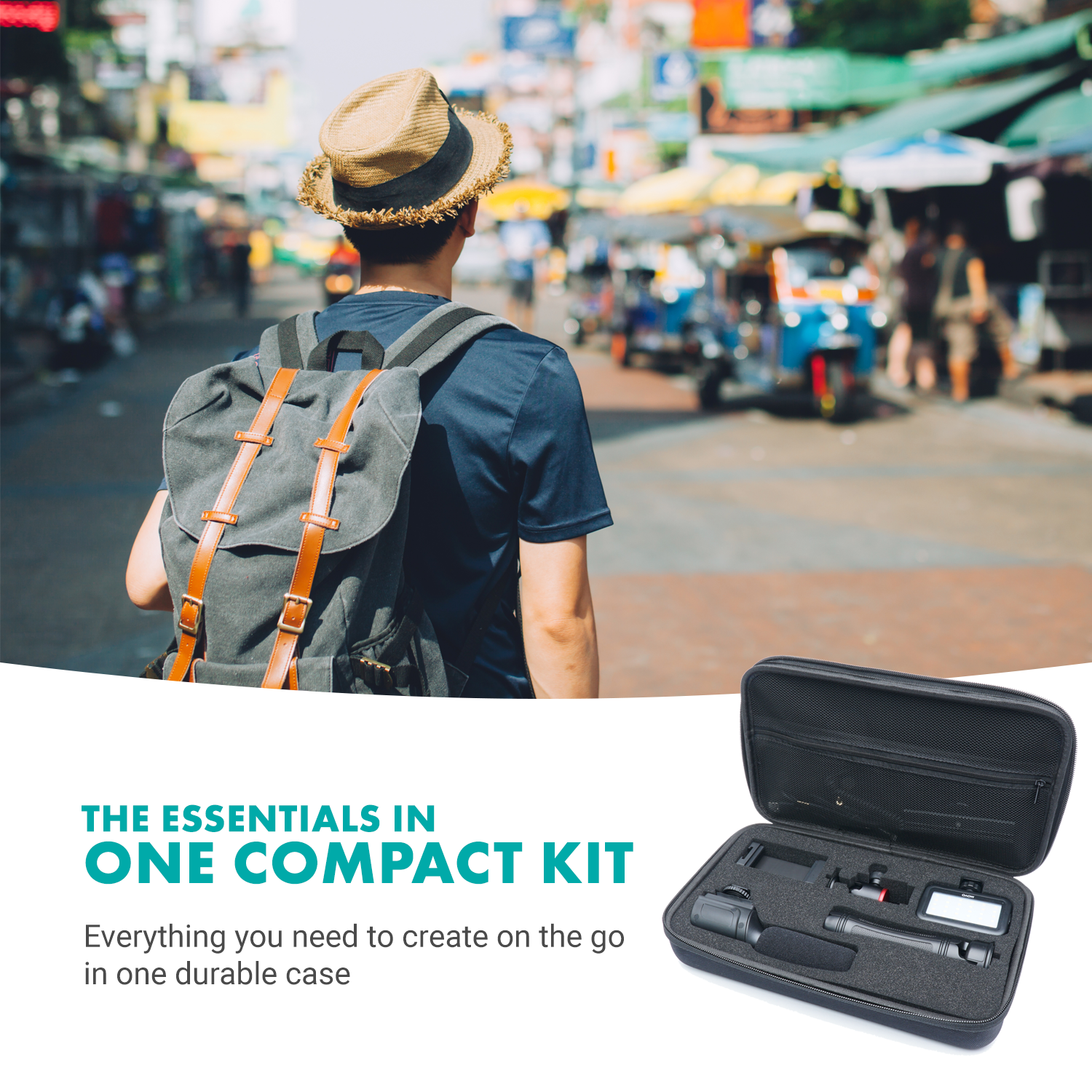 Movo iVlogger Vlogging Kit for iPhone with Mic, Light, Tripod, and More