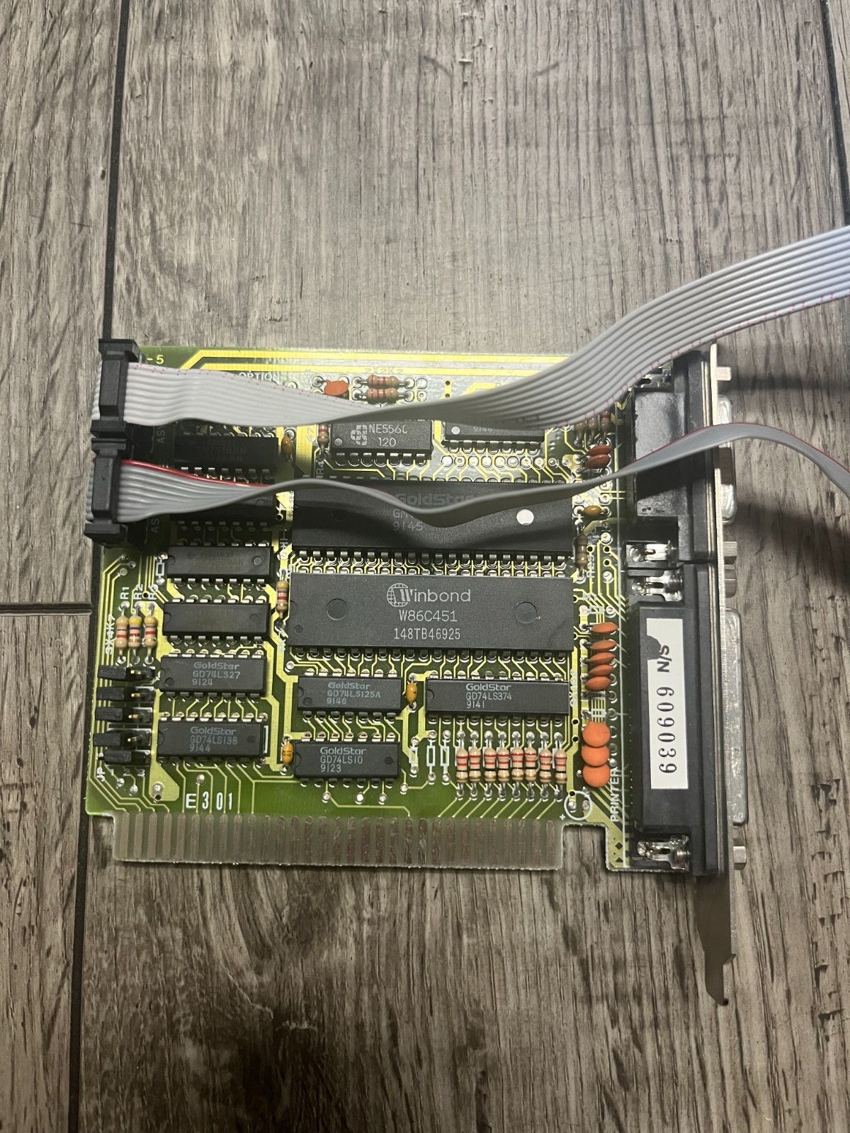 Vintage Serial Parallel ISA Interface Board Card