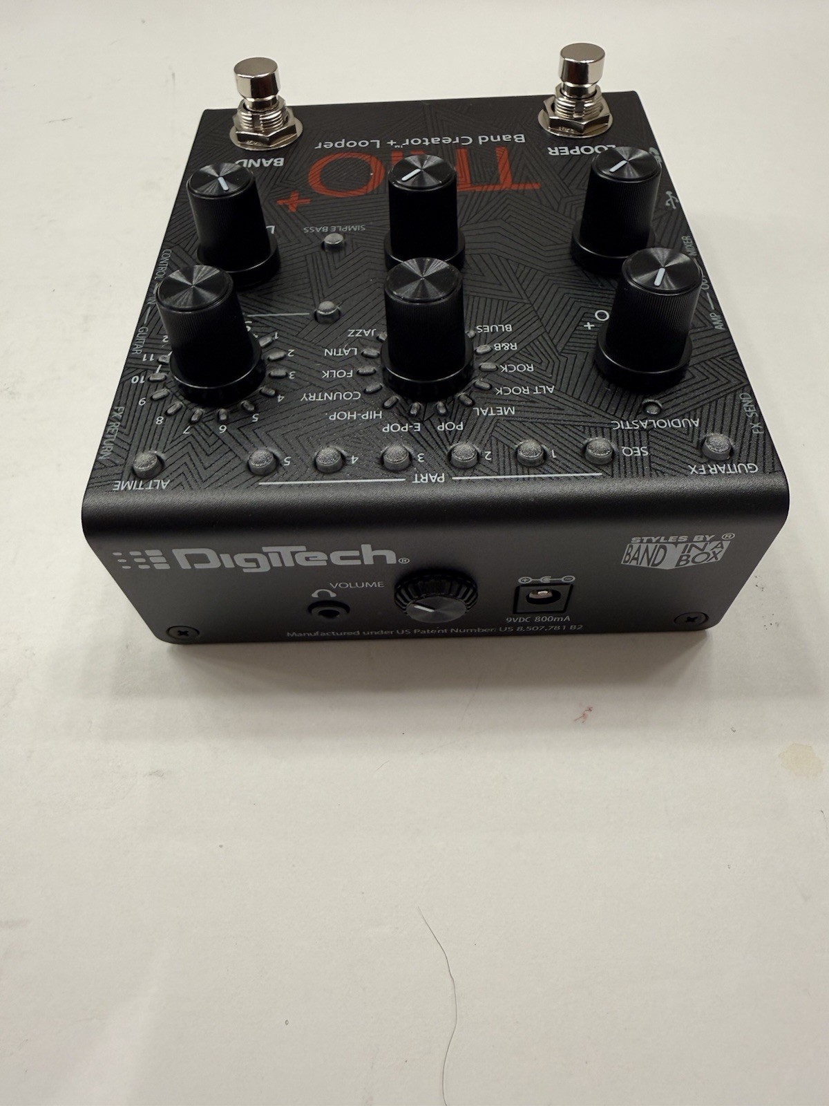 Digitech Trio + Plus Band Creator + Looper Sampler Guitar Effect Pedal + Box