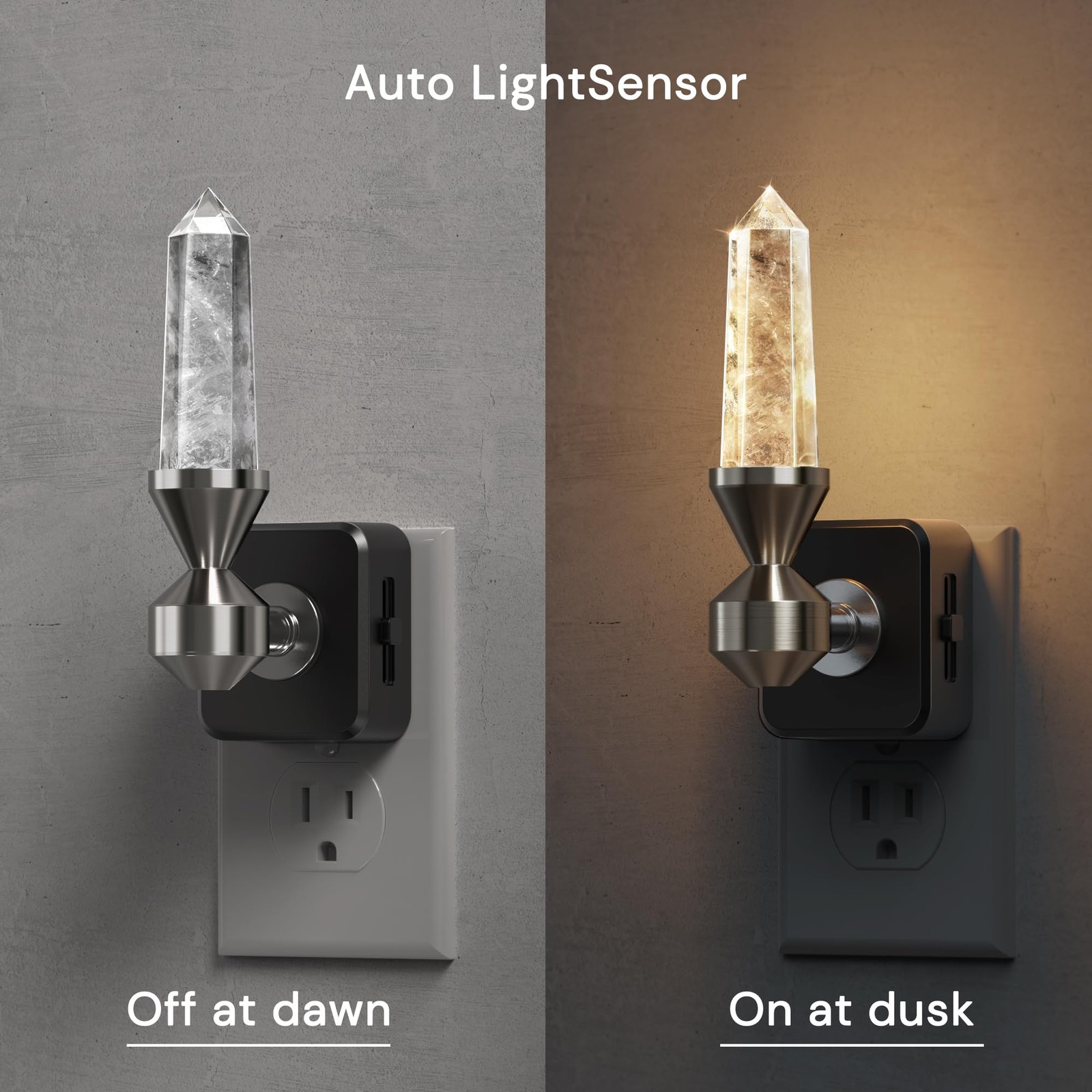 Night Light: Night Lights Plug into Wall, Dimmable Night Light Aesthetic Crys...