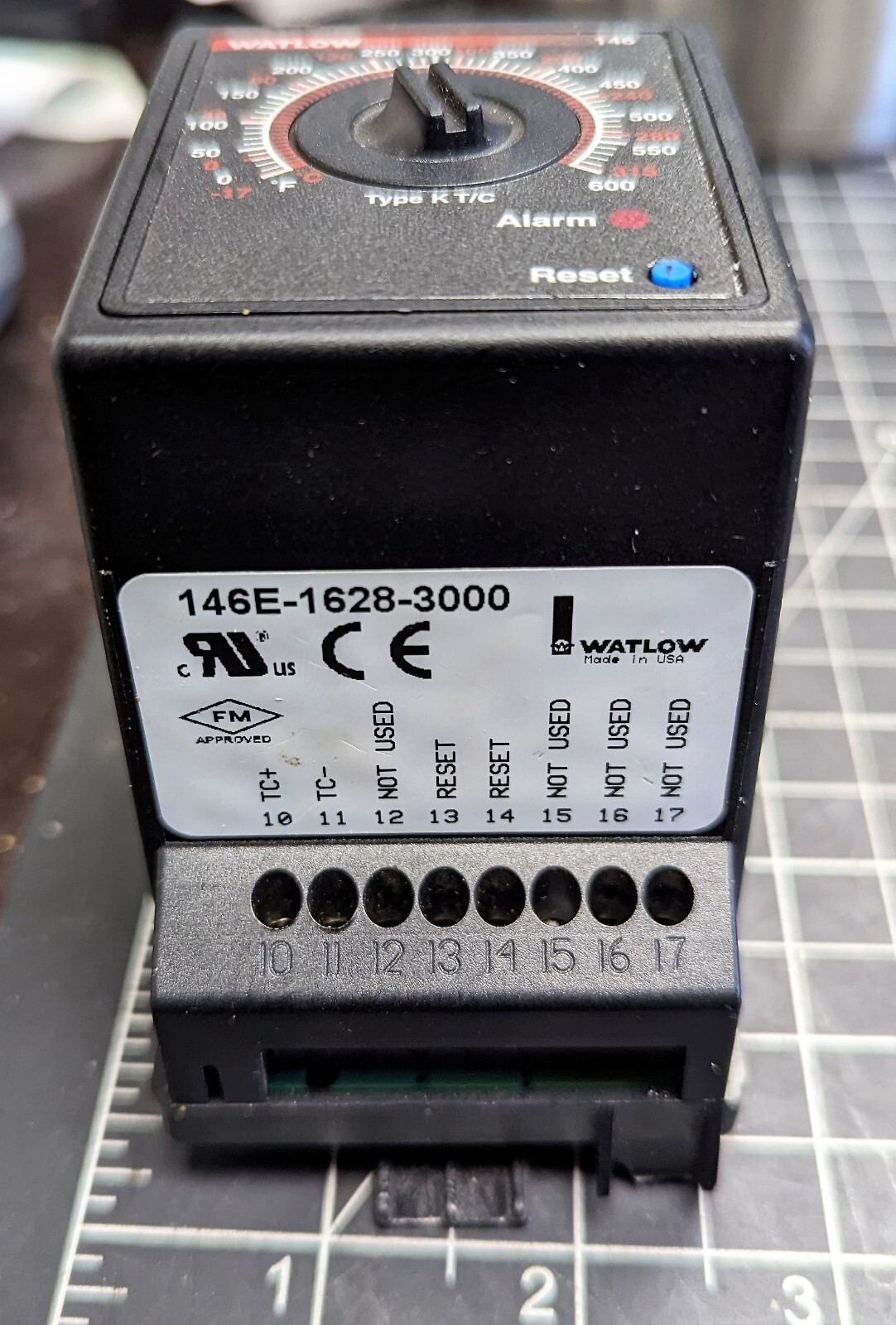 Watlow 146E-1628-3000 Temperature Controller Tested Working Pull [OF48]