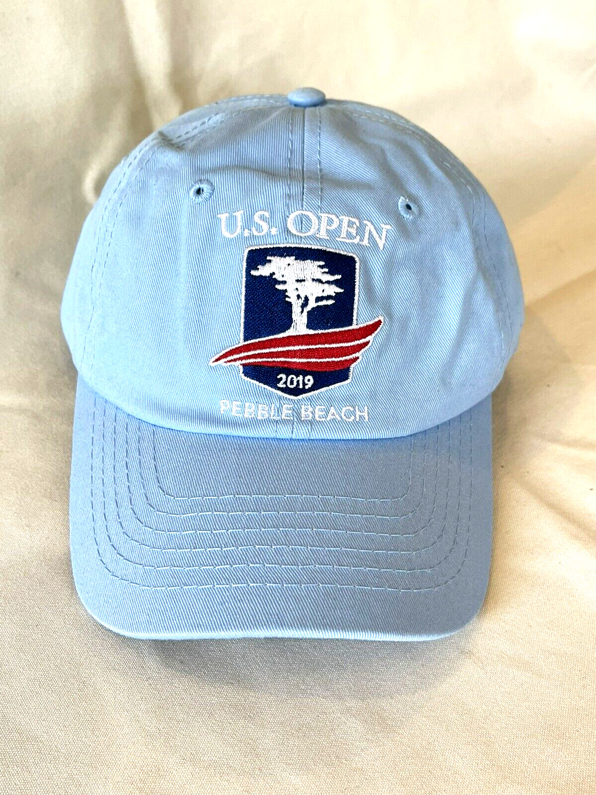 NWOT 2019 US Open Pebble Beach PGA Golf Hat USGA Member Blue Strapback