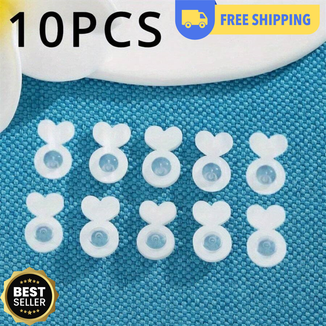 10Pcs Earring Lifter Backs Replacements Rubber Earring Backs for Droopy Ears
