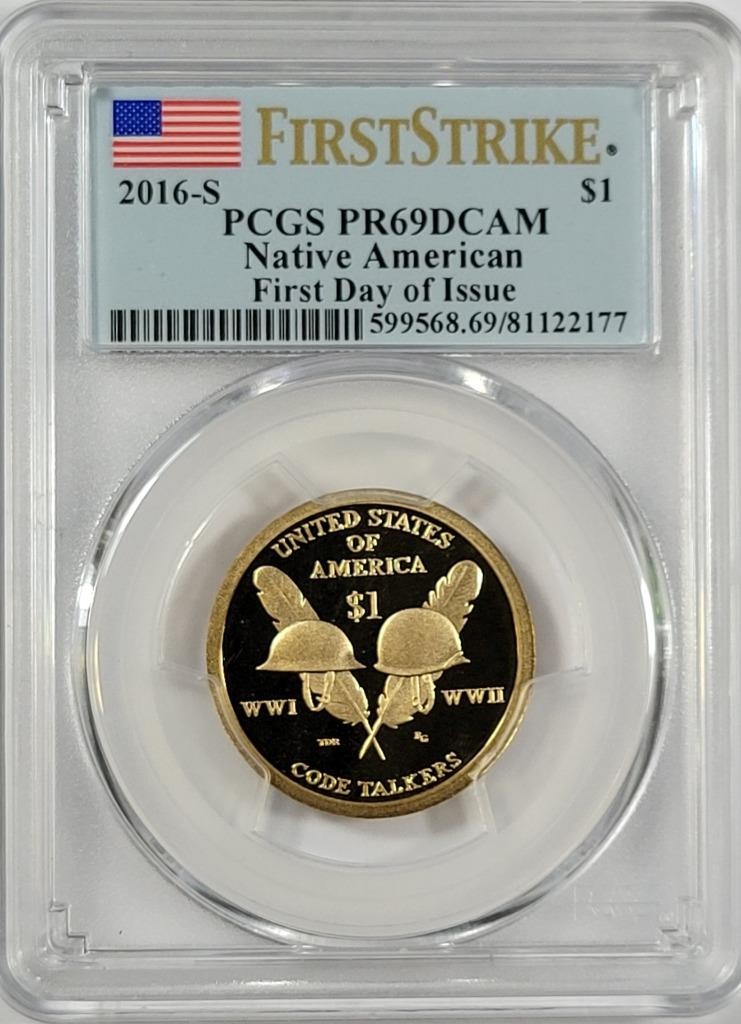 2016-S  Native American Dollar - PCGS PR69DCAM - First Strike/FDOI
