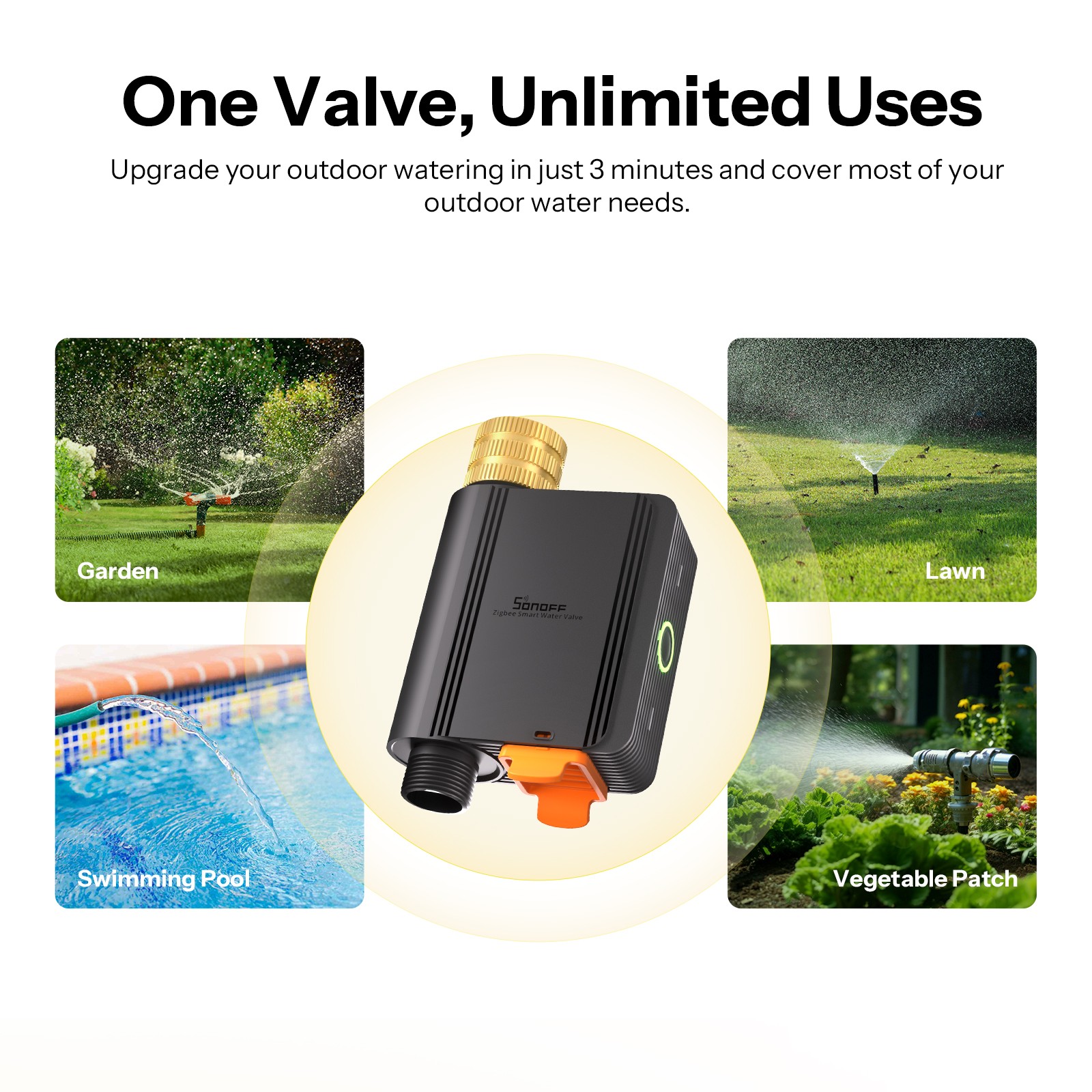 SONOFF Zigbee Sprinkle Timer Remote Water Timer Smart Irrigation Watering System