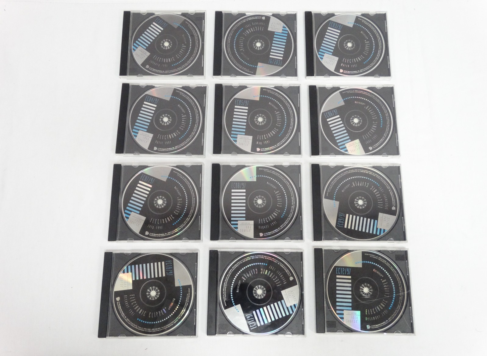 Dynamic Graphics Electronic Clipper Clip Art Library Jan. - Dec. 1997 Complete