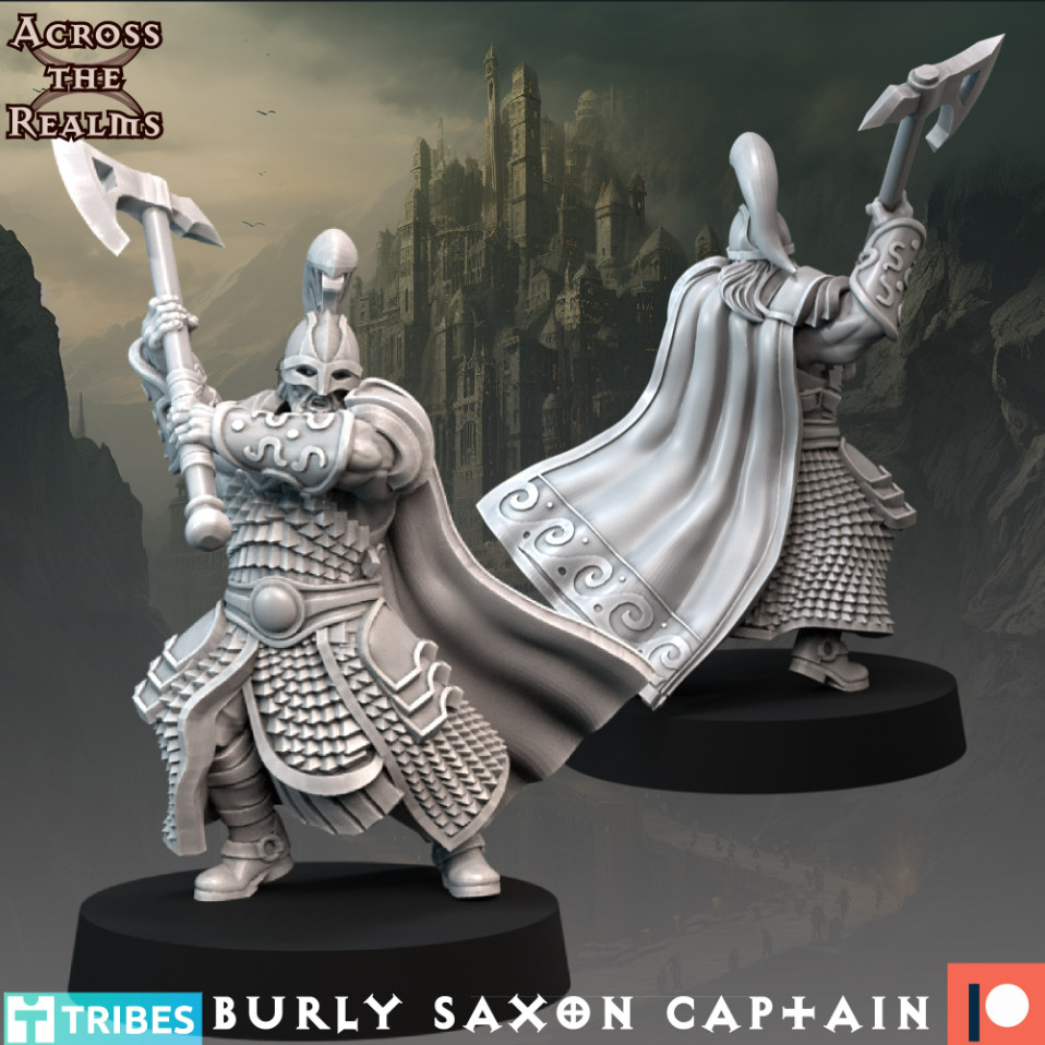 Burly Saxon Captain   (28mm)