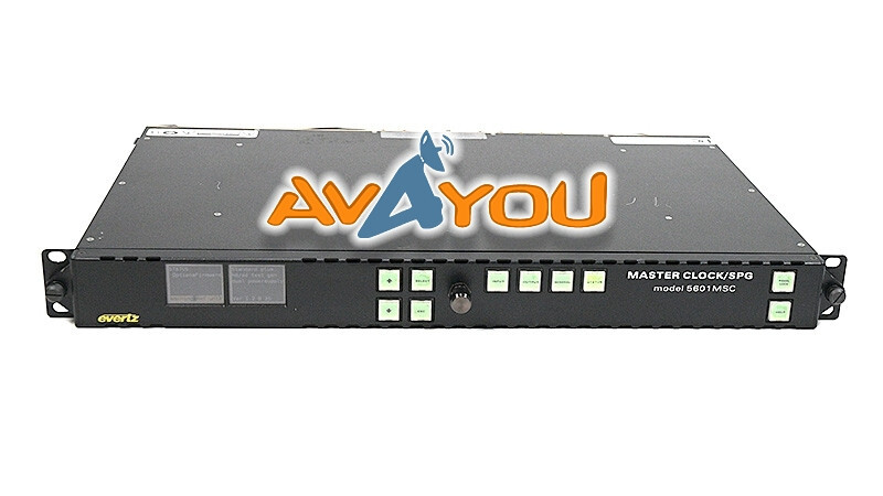 Evertz 5601MSC +2PS +SDTG +HDTG Master SPG Clock Test Generator
