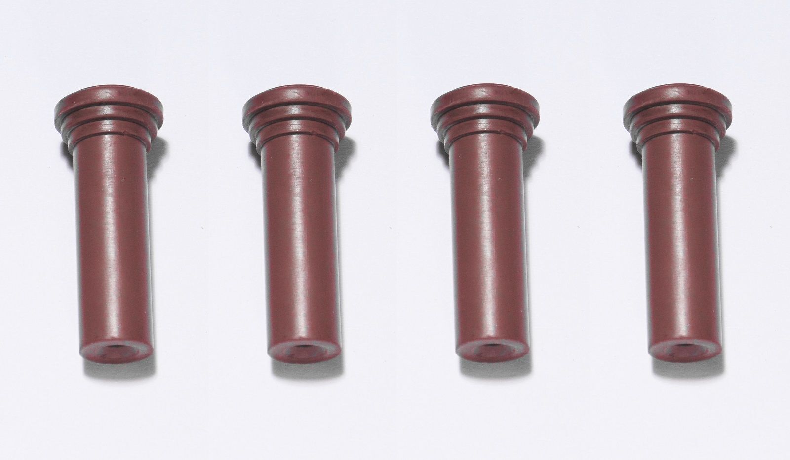 Set Of 4 Pull Up Push Down Door Lock Rod Knobs Brown