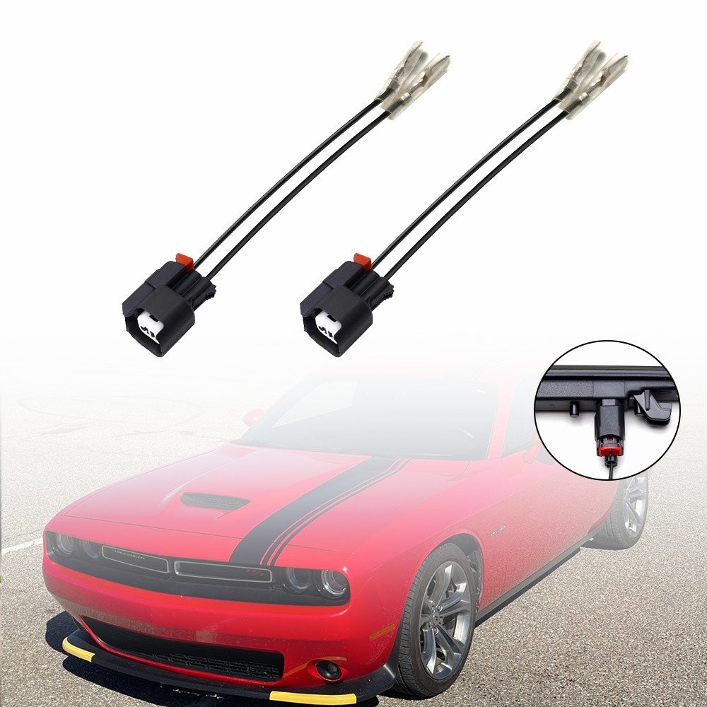 2X Side Marker Light Plugs Wire Harness For Dodge 2015-up Challenger Replacement