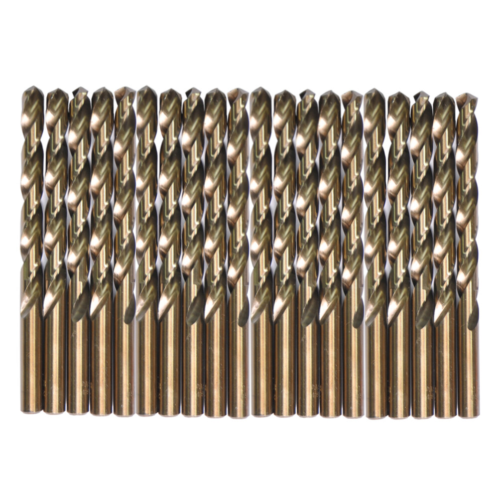Drillforce 20PCS 17/64" Cobalt Drill Bit Set HSS M35 Jobber Metal Wood Drill Bit