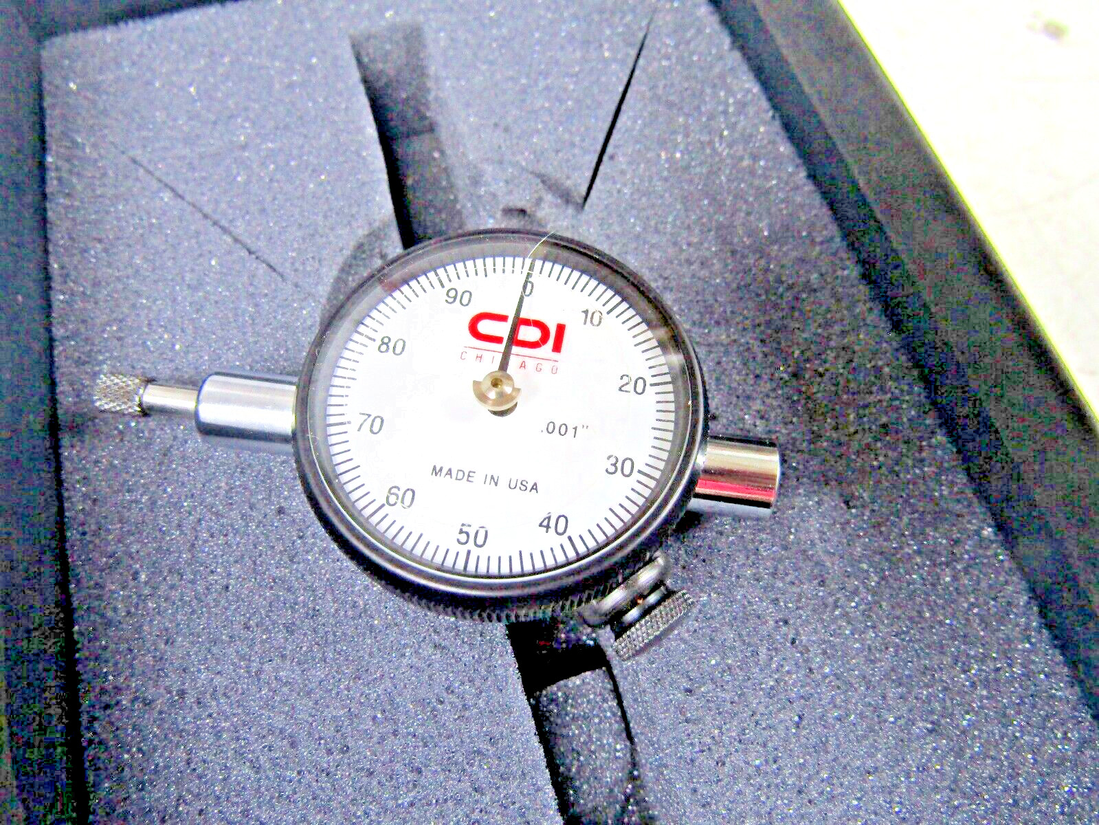 NEW CHICAGO DIAL INSTRUMENTS DIAL INDICATOR .250 .001 DIAL 0-100 CDI 1-C100-250