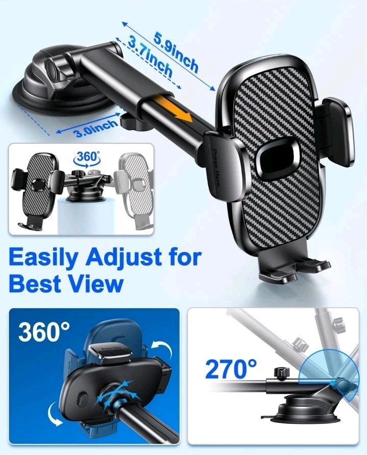 Universal Accessories Air Vent Dashboard Windshield Phone Mount Cradles