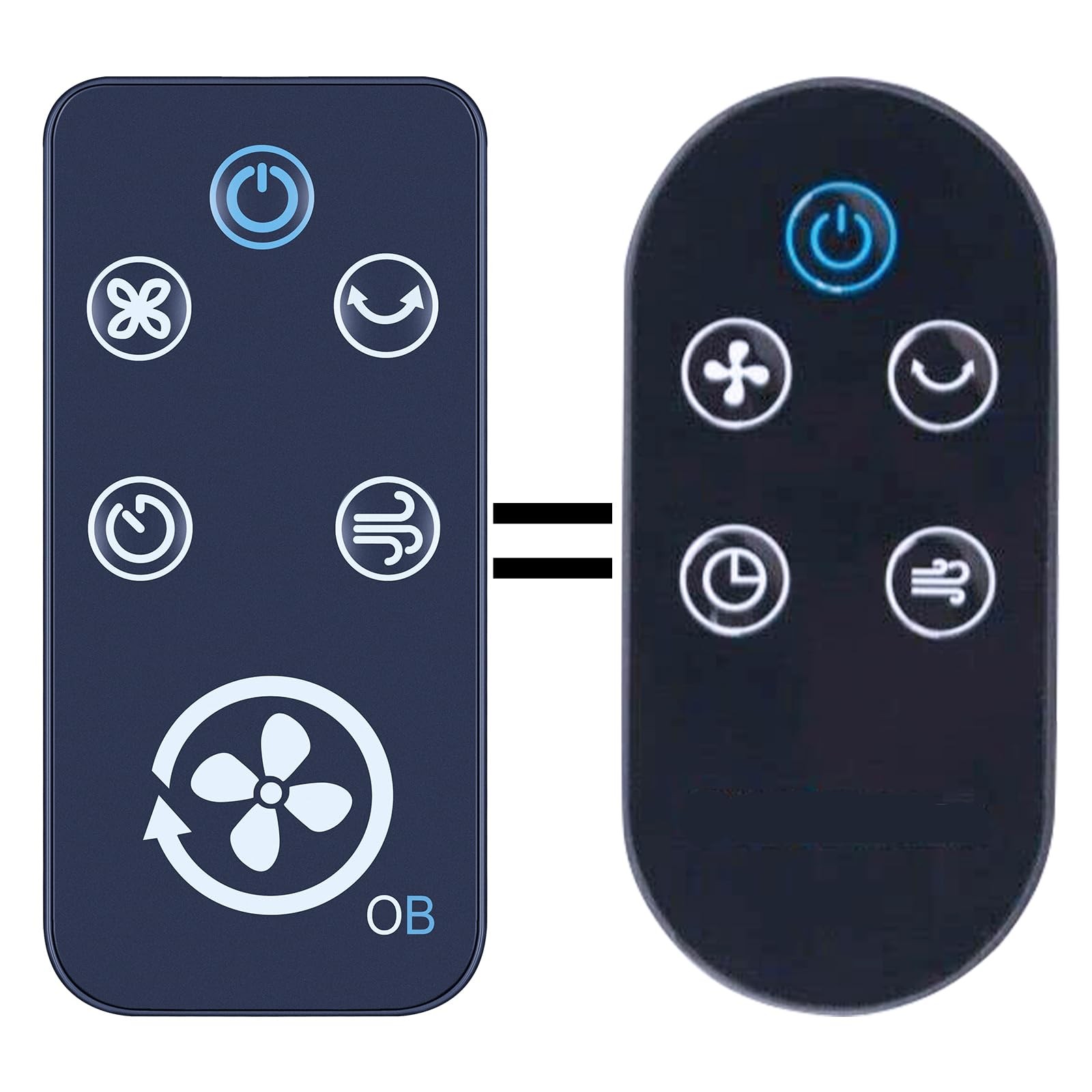 ZWP Replacement Remote Control for Omni Breeze Tower Fan SFY.22, black