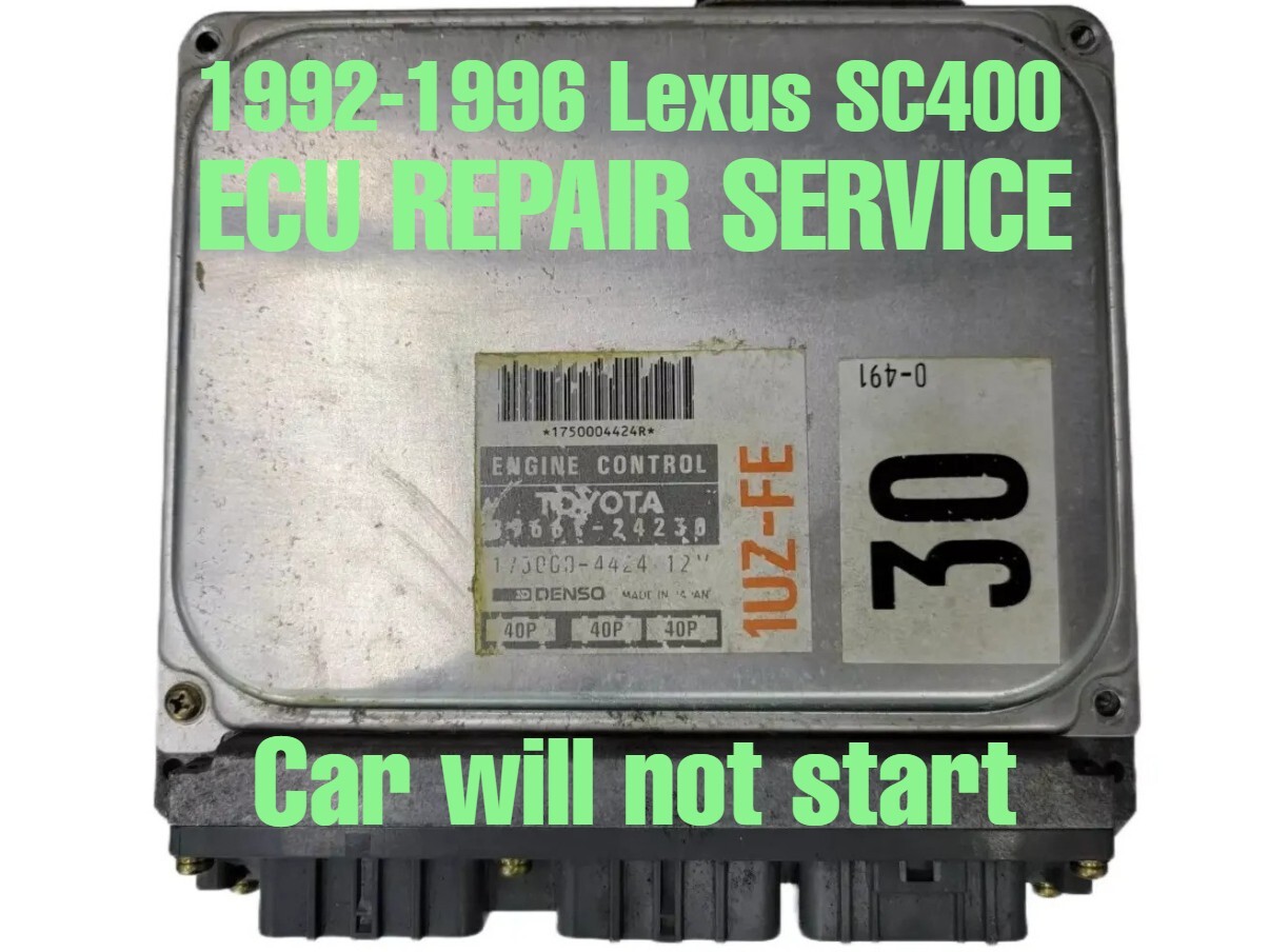 Repair Service: 1992-1996 Lexus SC400 ECU Engine Computer Car no starting no CEL