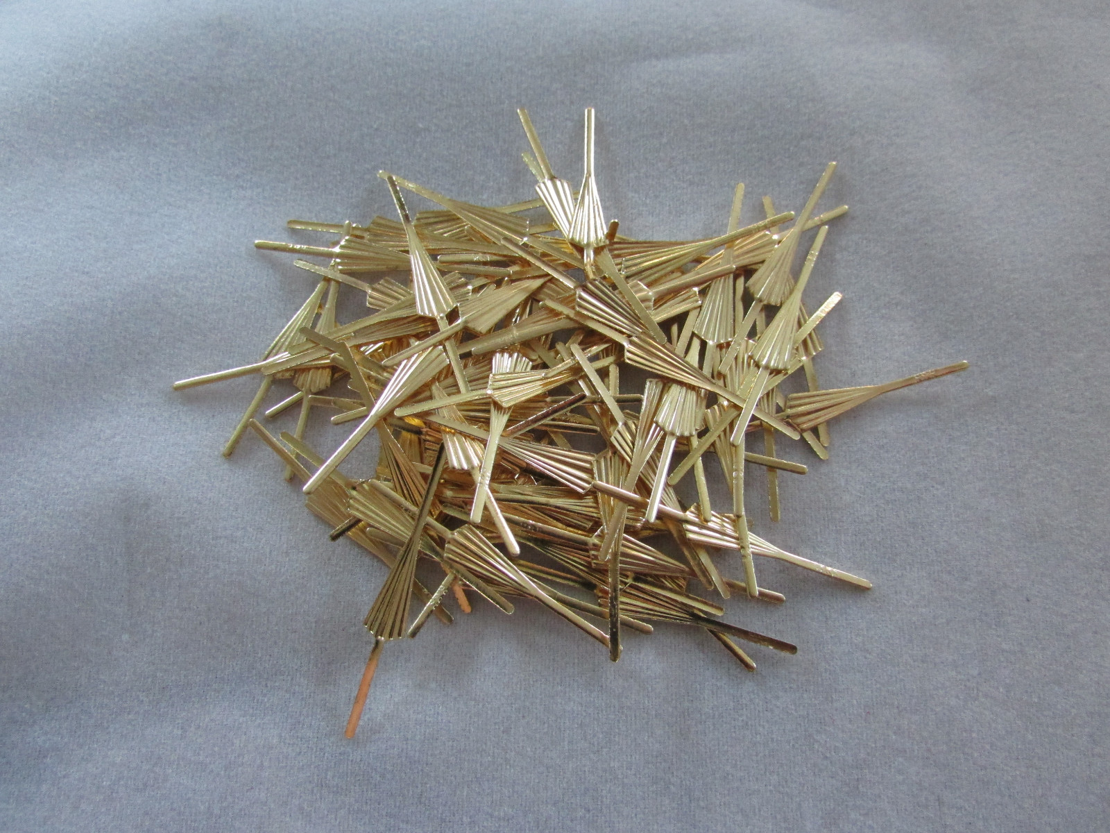 500 ARROW CONNECTOR PINS 35 mm GOLD CHANDELIER PARTS LAMP CRYSTAL PRISM BEAD