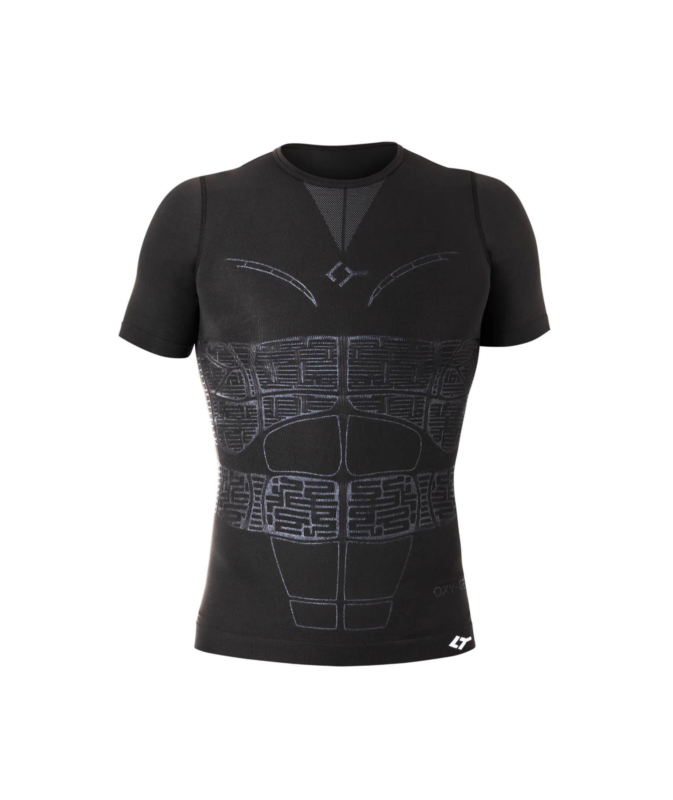 FLOCKY JERSEY OXYGEN SHORT SLEEVE - BLACK -FLO-NE