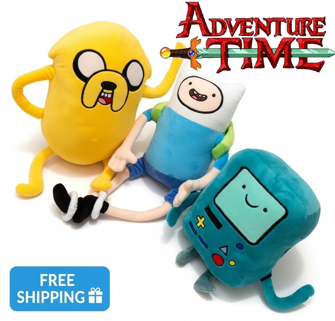 🔥 LIMITED TIME DEAL: Adventure Time Deluxe Plush Trio – Finn, Jake & BMO! 🔥
