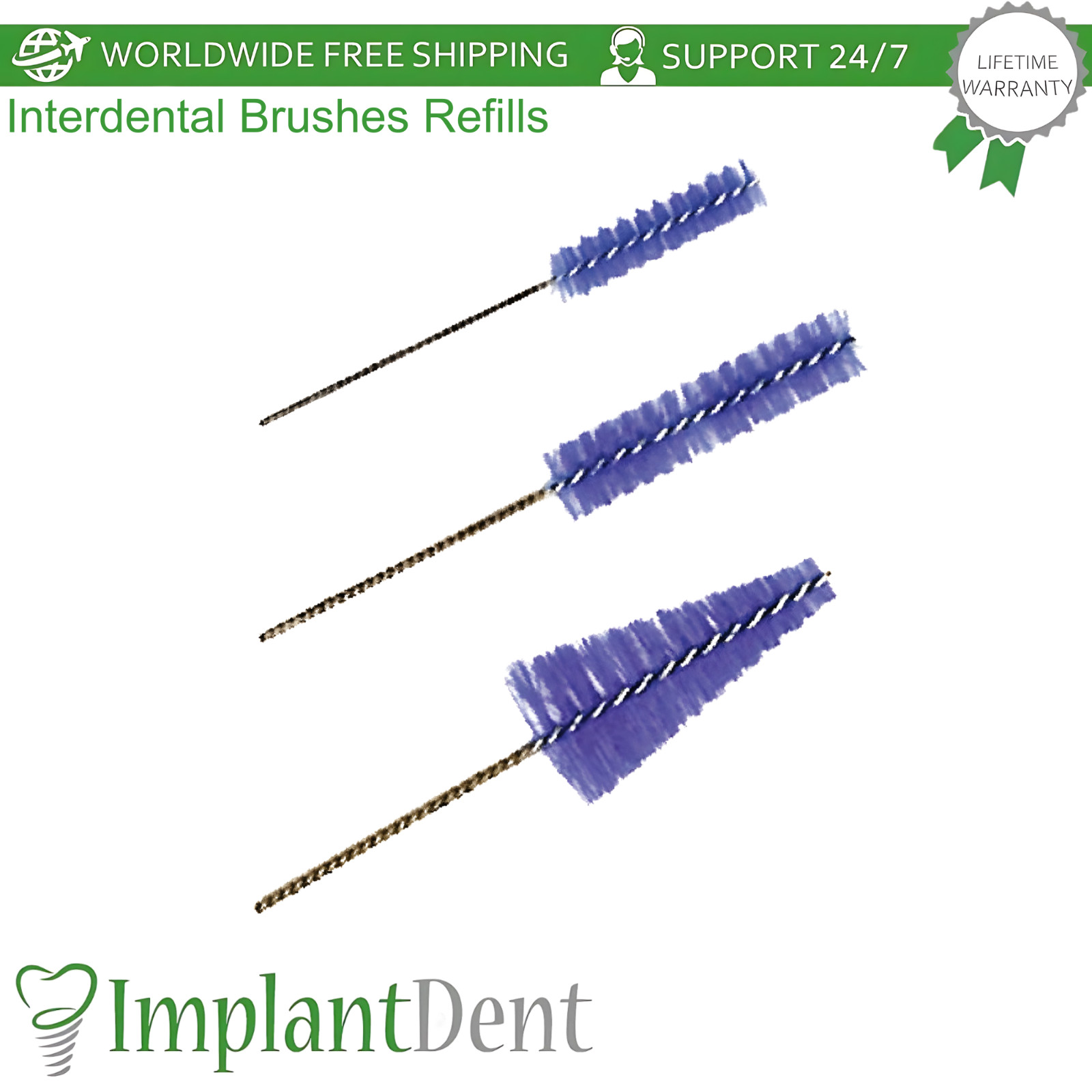Interdental Brushes Refills 6pcs Dental Braces Cleaning And InterproximaI Care