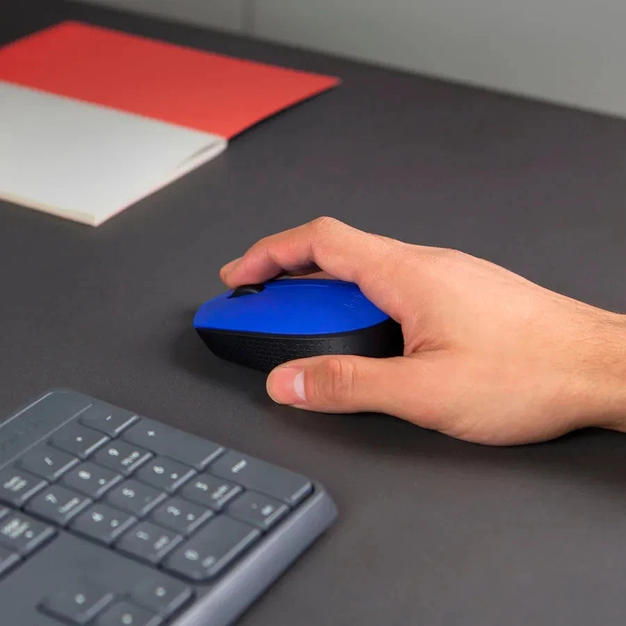 Logitech - M170 Wireless Compact Optical Ambidextrous Mouse - Blue (910-004800)