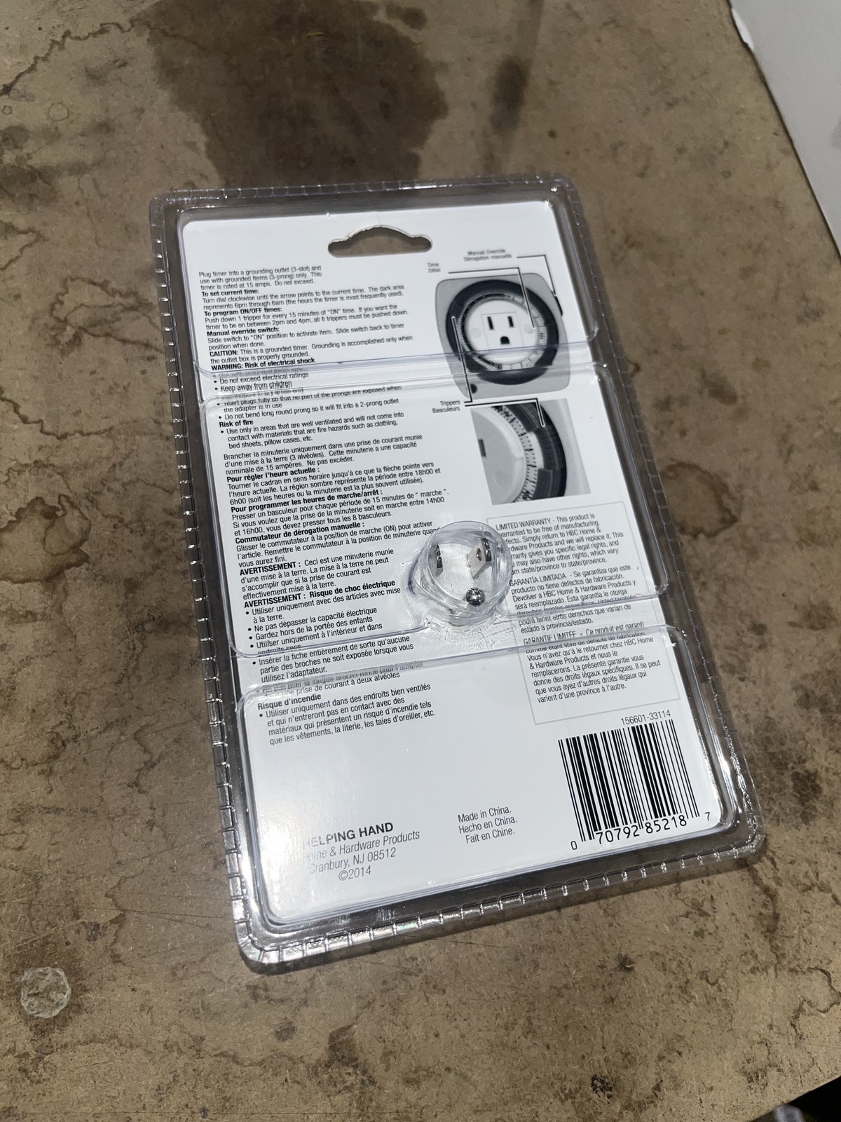 Helping Hand Programmable 24 Hour Grounded Timer - New