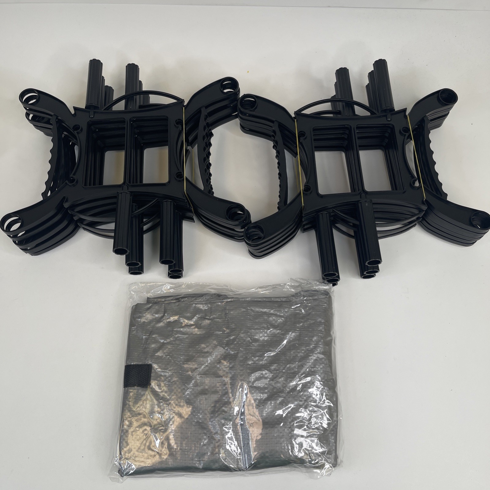 Brand-New Set of 12 Black Christmas/Holiday Light Wrap Storage Reels with Bags