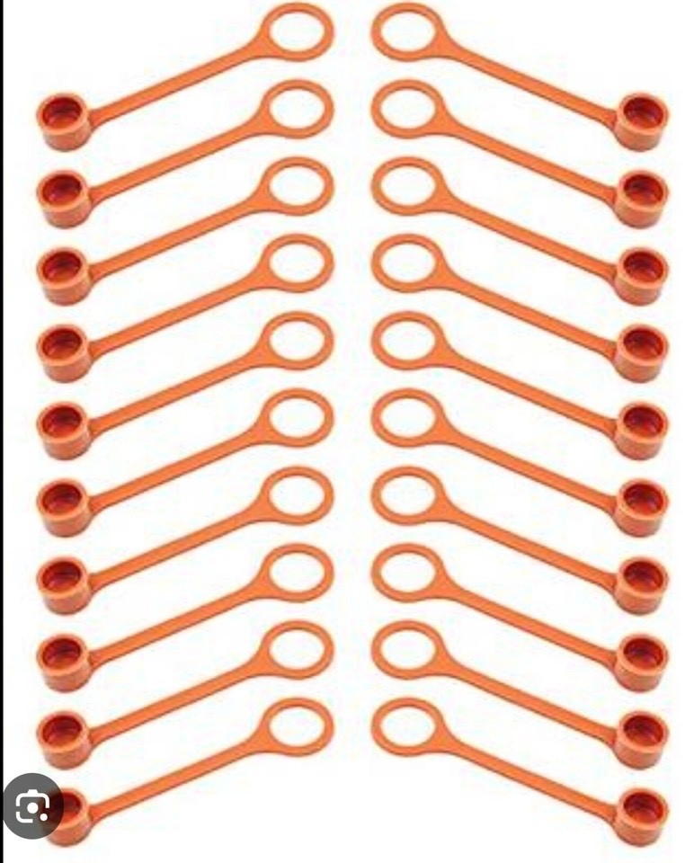 🔥🔥50-PCS. R102 TYPE FIRE SUPPRESSION SYSTEM RUBBER BLOW OFF NOZZLE CAPS 🔥🔥