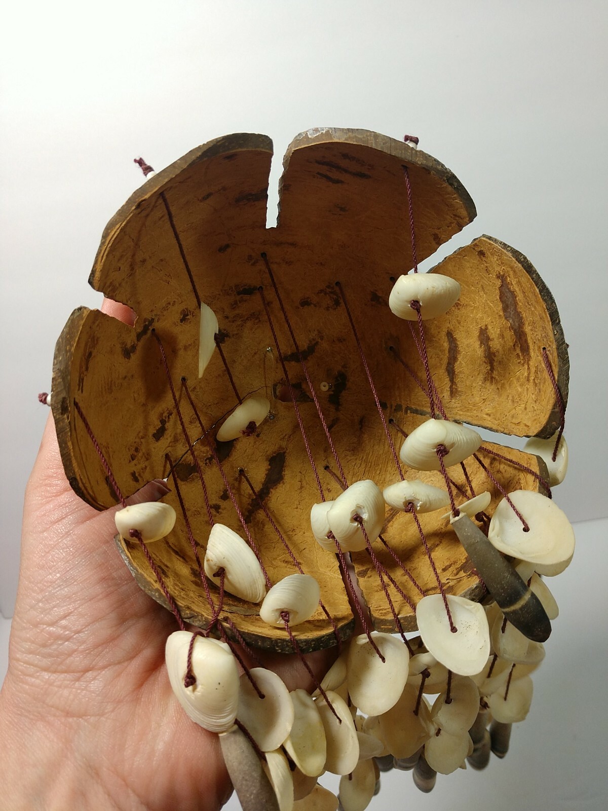 Coconut Shell And Sea Shell Handmade Wind chime D5